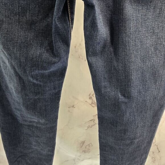 Popsugar Jeans Womens 10 High Rise Skinny Crop Denim Dark Medium Wash - Picture 7 of 12